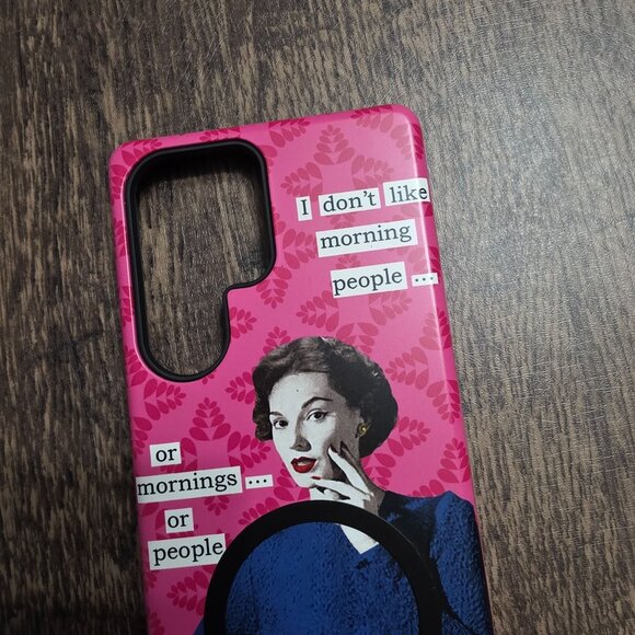 Stringberry Tough Case Samsung Galaxy S25 Ultra Clare Jordan Morning Person Dual - Picture 3 of 9